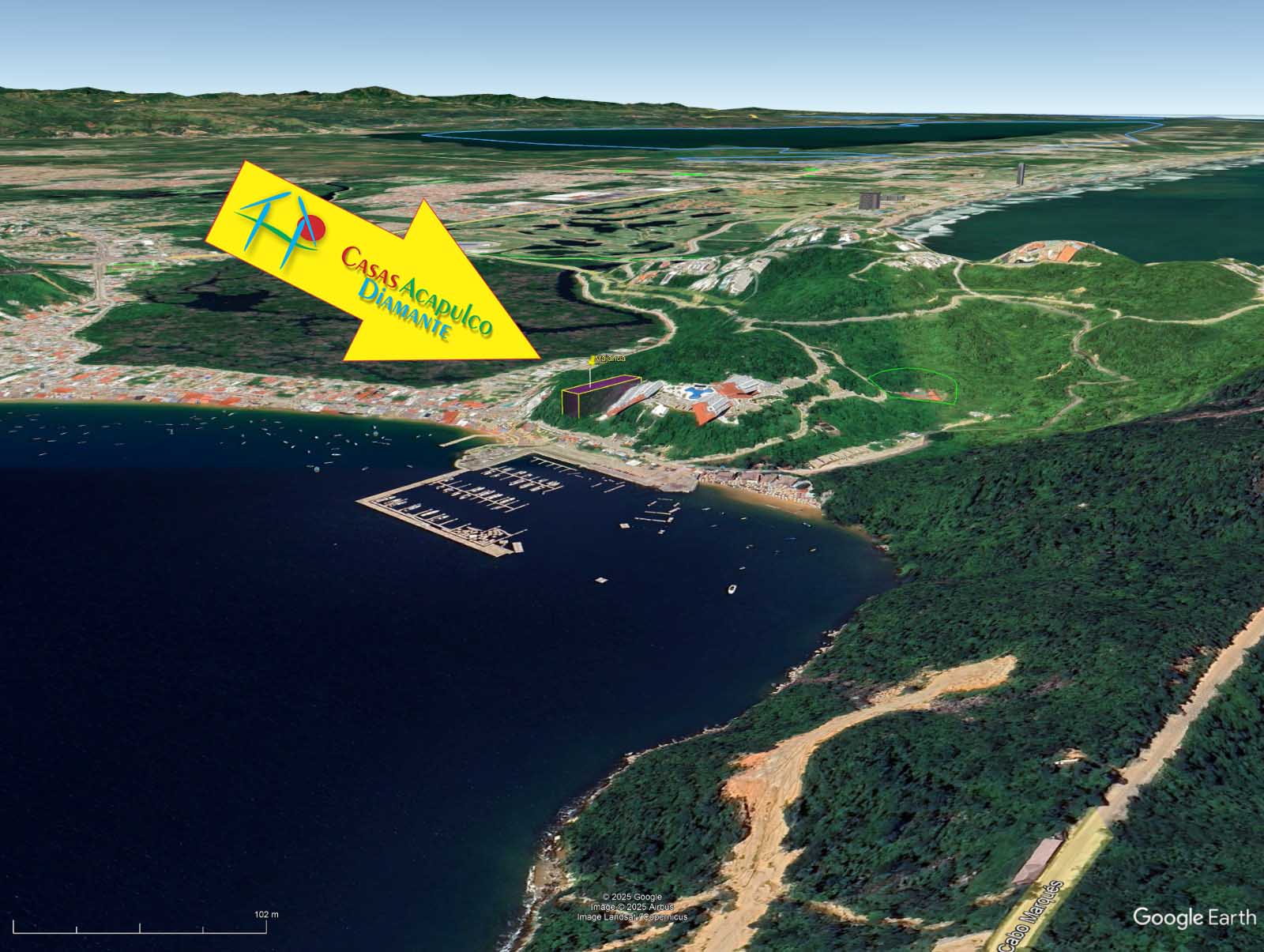 Terreno Puerto Marqués Majahua 10 - Vista aérea 9